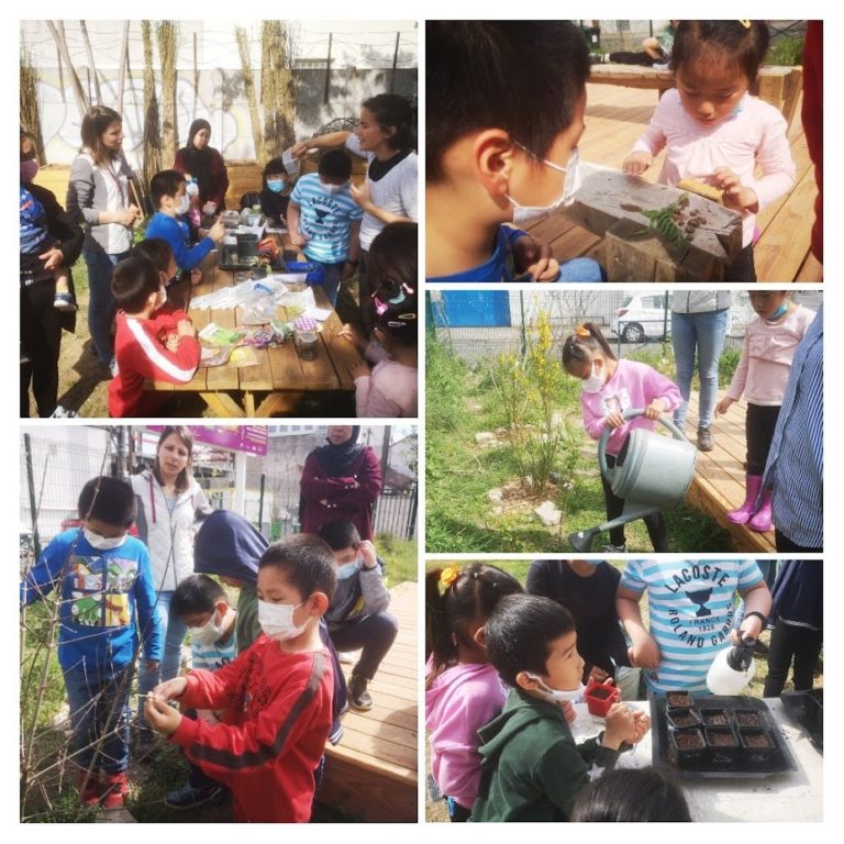 28/04: Plantation au jardin Espérance à Aubervilliers